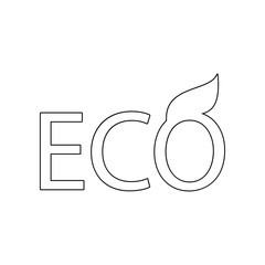 Aufkleber - eco products icon. Element of web for mobile concept and web apps icon. Outline, thin line icon for website design and development, app development