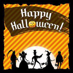 Wall Mural - Happy Halloween banner/ poster