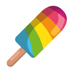 Poster - colors ice cream in stick