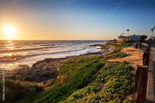 Sun Goes Down Over The Northern End Of Windansea Beach San Diego California Buy This Stock Photo And Explore Similar Images At Adobe Stock Adobe Stock