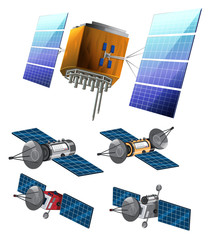 Poster - Set of set of satellite