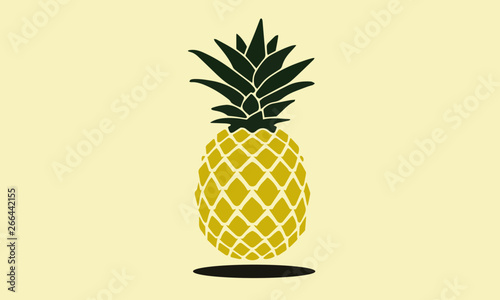 Dekoracja na wymiar  ananas-projektowania-ilustracji-wektorowych-owocow-lato