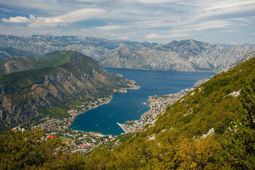 Poster - Kotor, Montenegro. Seen from above	