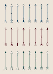 Wall Mural - arrow patterned background