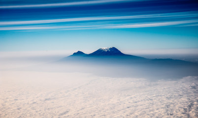 mount kilimanjaro from the sky