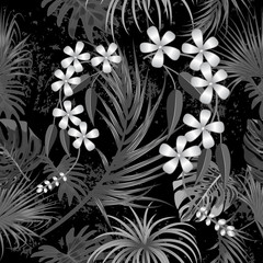 Tropical vector seamless pattern.