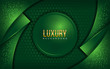 luxury green background with overlap layer