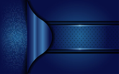 Wall Mural - elegant blue background with overlap layer