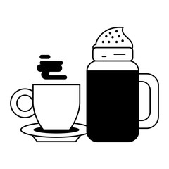 Sticker - coffee cafe concept cartoon