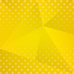 Sticker - yellow background dotted