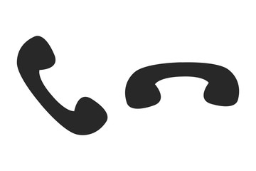 Leinwandbilder - Phone vector icon. Phone sign on white background. Phone icon for web and app.