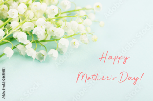 Happy mother's day greeting card concept.