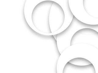 Poster - Abstract white ring shape background