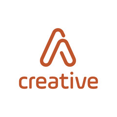 Leinwandbilder - Modern logo concept. Letter A. Template project, business card. Vector illustration.