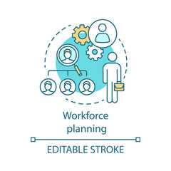 Wall Mural - Workforce planning concept icon