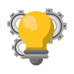 Sticker - light bulb idea cartoon