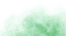 Abstract Green Watercolor Background For Your Design, Watercolor Background Concept, Vector.