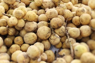 Canvas Print - longkong fruit is delicious at street food