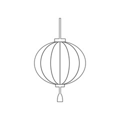 Poster - Lamp icon. Element of China for mobile concept and web apps icon. Outline, thin line icon for website design and development, app development