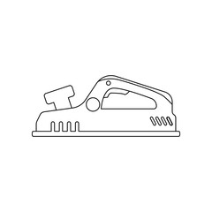 Poster - color jack-plane icon. Element of construction tools for mobile concept and web apps icon. Outline, thin line icon for website design and development, app development