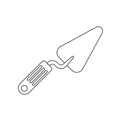 Poster - color trowel icon. Element of construction tools for mobile concept and web apps icon. Outline, thin line icon for website design and development, app development
