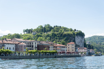 sunny day on the lake maggiore, northern italy