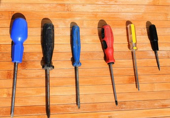 A screwdriver is a hand-held metalworking tool designed for screwing and unscrewing fasteners with thread