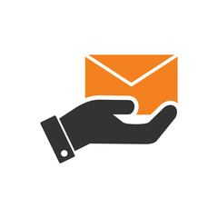 Poster - Delivery related icon on background for graphic and web design. Simple vector sign. Internet concept symbol for website button or mobile app.