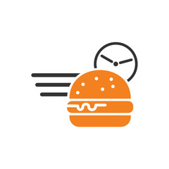 Poster - Delivery related icon on background for graphic and web design. Simple vector sign. Internet concept symbol for website button or mobile app.