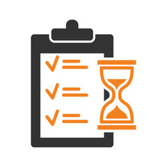 Poster - Delivery related icon on background for graphic and web design. Simple vector sign. Internet concept symbol for website button or mobile app.