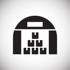 Poster - Delivery related icon on background for graphic and web design. Simple vector sign. Internet concept symbol for website button or mobile app.
