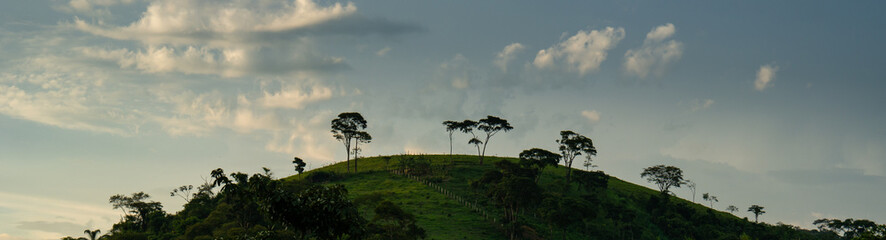 Wall Mural - Hill and sky landscape