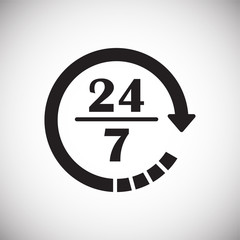 Poster - Delivery related icon on background for graphic and web design. Simple vector sign. Internet concept symbol for website button or mobile app.