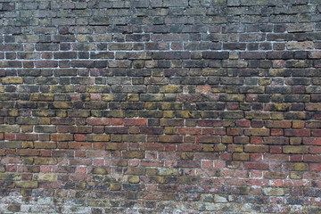 old red brick wall background