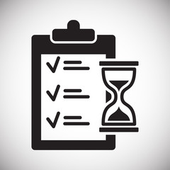 Poster - Delivery related icon on background for graphic and web design. Simple vector sign. Internet concept symbol for website button or mobile app.