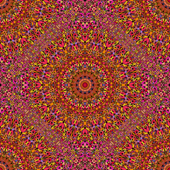 Poster - Seamless geometrical oriental mandala flower ornament pattern background design
