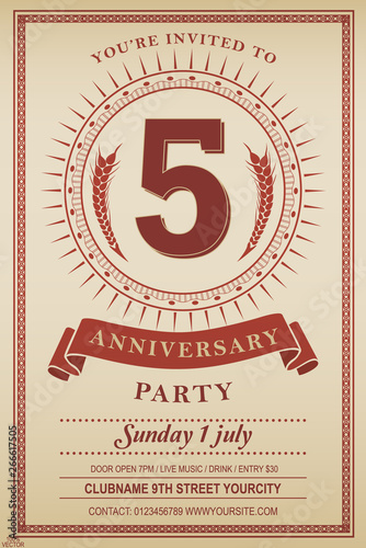 Jubilee Announcement Celebration Background Pattern Anniversary