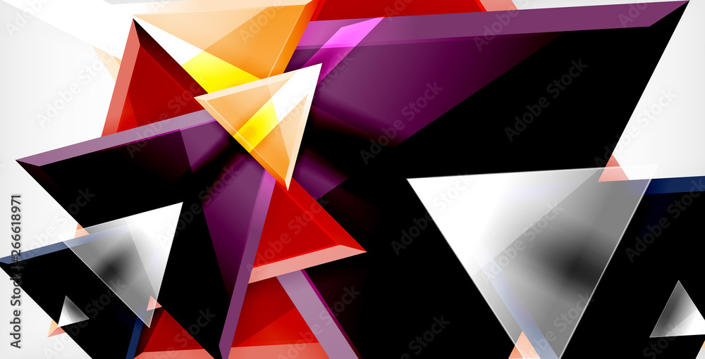 Triangle abstract background - obrazy, fototapety, plakaty 