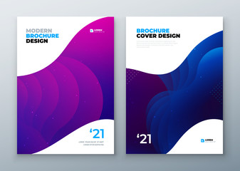 Wall Mural - minimal modern cover design. dynamic colorful gradients. future geometric patterns. poster template 