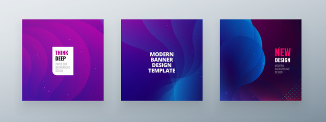 Poster - Minimal squaree banner design. Colorful halftone gradients.background modern template design for web. Cool gradients. Future geometric patterns.