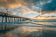 The pier at sunset, in Imperial Beach, near San Diego, California