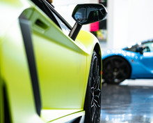 Green Lamborghini Right Side