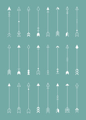 Wall Mural - arrow patterned background