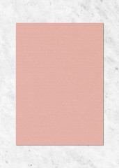 Poster - Paper mockup on marble background