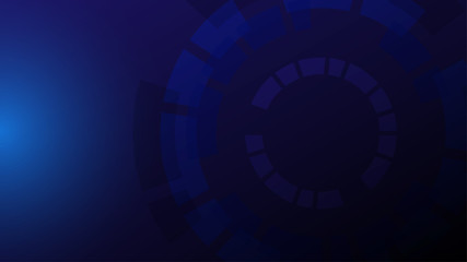 Abstract dark blue technology background, vector illustration.