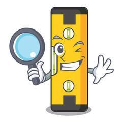 Poster - Detective spirit level in the mascot shape