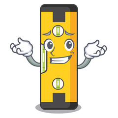 Wall Mural - Grinning spirit level in the mascot shape