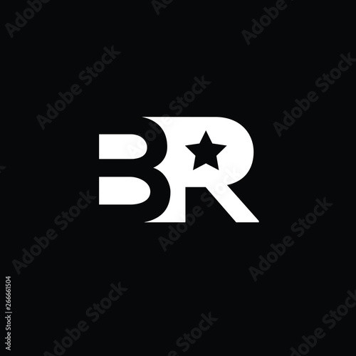 Br Initials With Star Logo Icon Vector Buy This Stock Vector And Explore Similar Vectors At Adobe Stock Adobe Stock