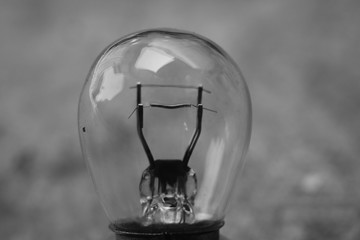 concept light bulb and black background,shadow light in dark night