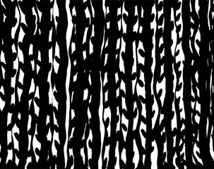 Brush grunge pattern. White and black vector.